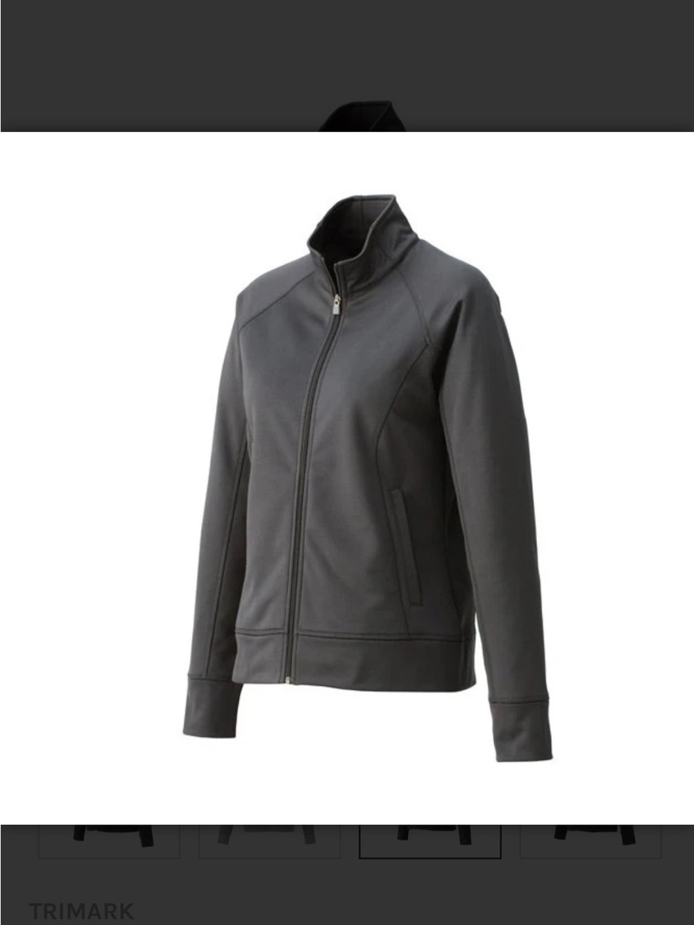 Women’s Charcoal trimark Okapi knit Full-Zip Jacket
